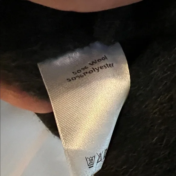 Elegant charcoal Blazer with Gold Accent buttons - Picture 3 of 4